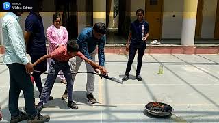 Fire Safety Demo  Students Fire Safety Demo at BMCB Public School [upl. by Nnylamme]