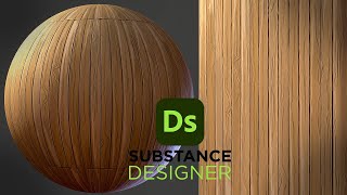 Stylized Wood Planks  Substance 3D Designer [upl. by Anisamot]