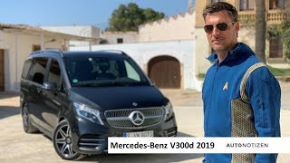 Mercedes VKlasse V300d 2019 Facelift Review Test Fahrbericht [upl. by Berardo]