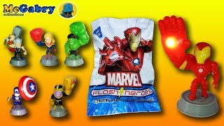 IRON MAN LUMINOSOTTI AVENGERS FLASH HEROES EUROSPINUNBOXING BLIND BAGS EDICOLA [upl. by Leupold]