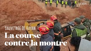 Les images de lopération au Maroc pour sauver le petit Rayan tombé dans un puits [upl. by Lash]