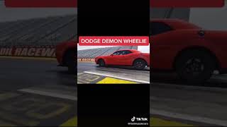 Dodge Demon Wheelie SRTHellcatDragstrip [upl. by Elletsirk]