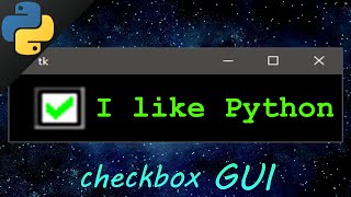 Learn Python tkinter GUI checkboxes easy ✔️ [upl. by Dola]