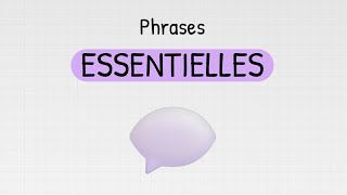 Les phrases essentielles en anglais 💬 [upl. by Greenman412]