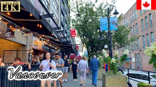 🇨🇦【4K】Vancouver Summer Walk  Yaletown’s old redbrick warehouses August 2021 [upl. by Ocer838]