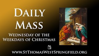 Daily Mass Wednesday January 3 2024 [upl. by Ahtis]