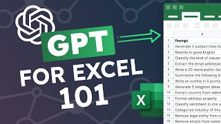 GPT for Excel a beginners guide 101 [upl. by Nilatak]