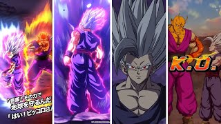 DOKKANFEST LR BEAST GOHAN SUPER ATTACKS INTRO ACTIVE SKILL ANIMATIONS DBZ Dokkan Battle [upl. by Airdnassac514]