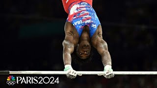 Frederick Richard ROCKS high bar advances to first allaround final  Paris Olympics  NBC Sports [upl. by Ahseiuqal]