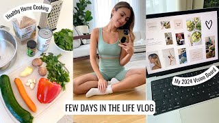 VLOG  My 2024 Vision Board Catch Ups amp Healthy Cooking  Annie Jaffrey [upl. by Kamila335]