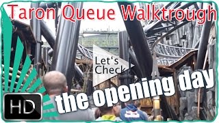 Phantasialand  Taron  Queue Walkthrough [upl. by Devehcoy589]