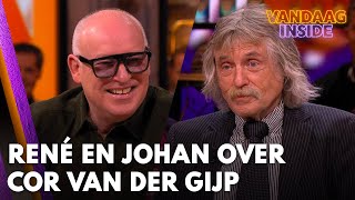 René en Johan vertellen mooie anekdotes over overleden Cor van der Gijp  VANDAAG INSIDE [upl. by Ayita]