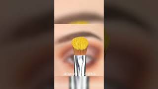 Yellow Cut Crease Eyeshadow Tutorial For Beginners shorts viraleyemakeup TrendingMakeup [upl. by Woodsum]