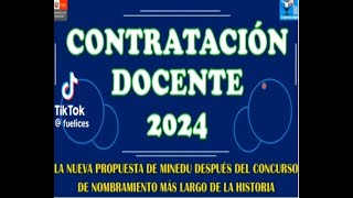 CONTRATACIÓN DOCENTE 2024 [upl. by Nodababus]