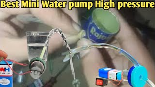 How To Make Mini Water pump at home  पानी वाली पम्प कैसे बनाये  Build a diy mini water pump at [upl. by Keheley]