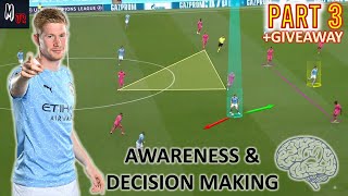 How To Improve Your Awareness amp Decision Making In Football Part 3 Giveaway [upl. by Dorice]