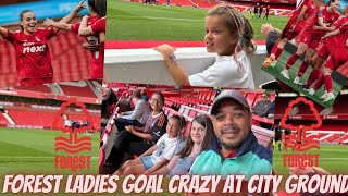 THE CITY GROUND SEE 7SEVEN GOALS FROM NOTTINGHAM FOREST WOMAN PLUS A WONDERL GOAL BY MOLLIE GREEN [upl. by Attenaej992]