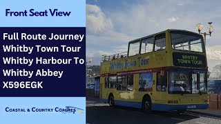 FULL ROUTE JOURNEY  Coastal amp Country Coaches  Whitby Town Tour Open Top Bus  X596EGK [upl. by Ayit371]