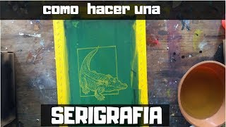 como hacer serigrafia muy fácil  paso a paso  taller de arte [upl. by Naillij]