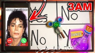 DO NOT PLAY CHARLIE CHARLIE FIDGET SPINNER WHEN CALLING MICHAEL JACKSON AT 3AM DANCING POTION [upl. by Sofia]