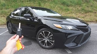 2018 Toyota Camry SE Start Up Test Drive Walkaround and Review [upl. by Ahsinel654]