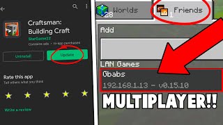 How To Make ONLINE MULTIPLAYER SERVER in Craftsman UPDATE  Craftsman building craft [upl. by Kennett]