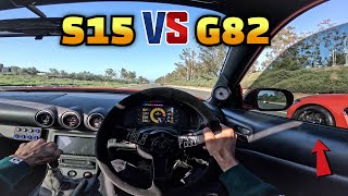 500HP S15 Takes On G82 M4 [upl. by Chandal]