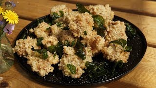 Popcorn Chicken with Tapioca Pearls  Morgane Recipes [upl. by Esmaria663]