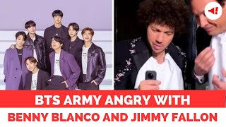 BTS Army Angry Over Benny Blanco and Jimmy Fallons BTSThemed Cake Cutting [upl. by Suk]