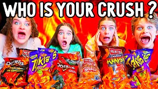 ANSWERING SPICY QUESTIONS EATING SPICY CHIPS crush wNorris Nuts [upl. by Edholm]