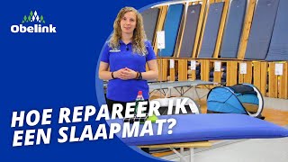 Slaapmat repareren  Lekkage in slaapmat plakken  Obelink [upl. by Herta]