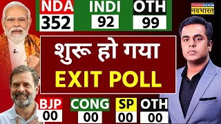 EXIT POLL 2024 LIVE Lok Sabha Election Results  NDA  INDI Alliance  PM Modi  Rahul Gandhi [upl. by Endora81]