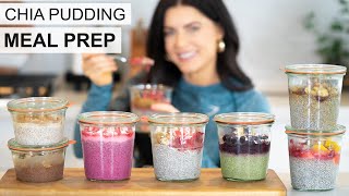 CHIA PUDDING MEAL PREP  how to freeze chia pudding for batch prepping healthy breakfast ideas [upl. by Ajax]