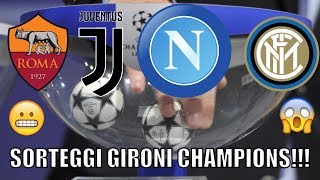 SIMULAZIONE SORTEGGIO GIRONI CHAMPIONS LEAGUE [upl. by Hillery532]