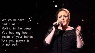 Adele  Rolling in the Deep Lyrics [upl. by Alue]