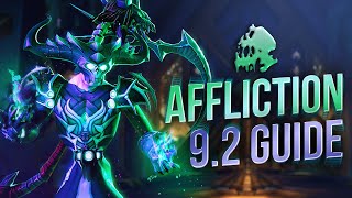 92 Affliction Warlock DPS Guide Talents Tier Sets Legendaries Covenants and More [upl. by Asante]