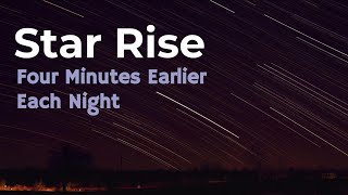 Star Rise Four Minutes Earlier Each Night [upl. by Cirdes]