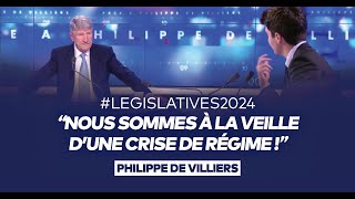 Philippe de Villiers  quotNous sommes à la veille d’une crise de régime quot [upl. by Mckinney]