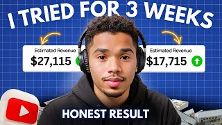 I TRIED YouTube Automation For 3 WEEKS YouTube Short Automation  Honest Results [upl. by Trauner]