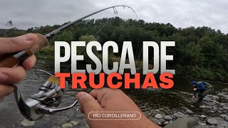 VIDEO LARGA DURACION 😱 PESCA DE TRUCHAS EN RÍO CORDILLERANO CON EQUIPO UL 🎣 SUR DE CHILE 🙌 [upl. by Swan]