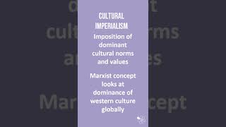 Cultural Imperialism  60 Second Sociology Media [upl. by Madalyn690]