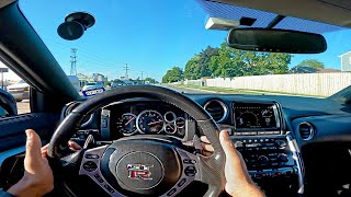 POV Drive 800HP Nissan GTR R35  Insane Sound LOUD Exhaust [upl. by Acisse614]