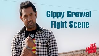 Gippy Grewal Fight Scene  Jatt James Bond  Movie Scenes [upl. by Semyaj]