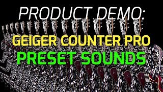 WMD Geiger Counter Pro  Preset Sounds Demo [upl. by Monjo896]