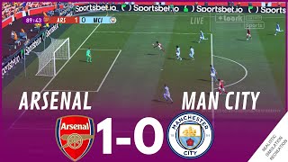 ARSENAL vs MANCHESTER CITY 10 MATCH HIGHLIGHTS • Video Game Simulation amp Recreation [upl. by Rapsac]