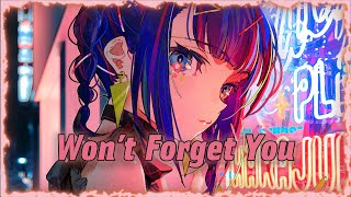 ♪ Nightcore  Wont Forget You → SHOUSE Lyrics 🎂 Birthday Special [upl. by Alaik]