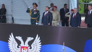 Victory Parade in Donetsk 9 May 2021 Donetsk Anthem [upl. by Ginny579]