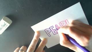 Hand Lettering Lesson  Tutorial  How To Draw Basic Block Letters [upl. by Bajaj]