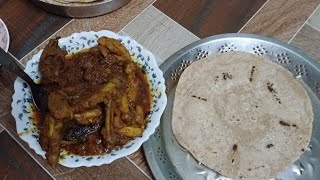 chicken Kasha r roti rater khabar [upl. by Dulsea565]