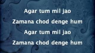 Agar tum mil jao lyrics [upl. by Heyman]